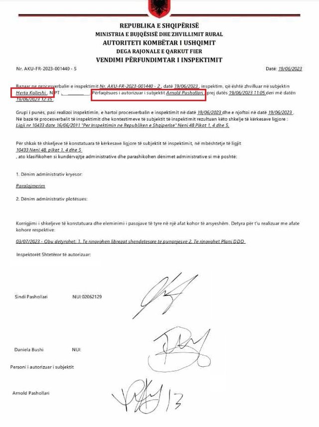 Inspektorja denoncon në VoxNews: Drejtori i Përgjithshëm i Task