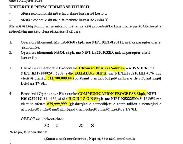 The AKSHI affair with Ermal Beqiri continues: He gives the Treasury tender to