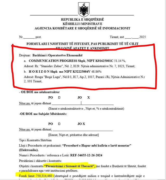 Vazhdon afera e AKSHI-t me Ermal Beqirin: I jep tenderin e Thesarit,