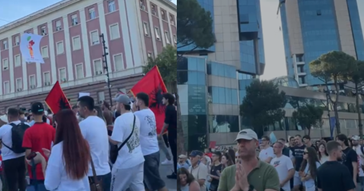 Gjithë Shqipëria zbarkon në Tiranë  protestuesit nisen drejt Kryeministrisë  Anullo projektin
