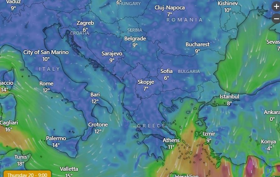 Alternime kthjellimesh dhe vranësirash, parashikimi i motit për