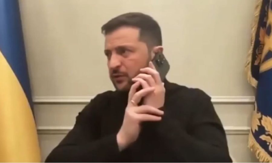 Macron telefonon “live” Zelenskyy-n gjatë një konference,