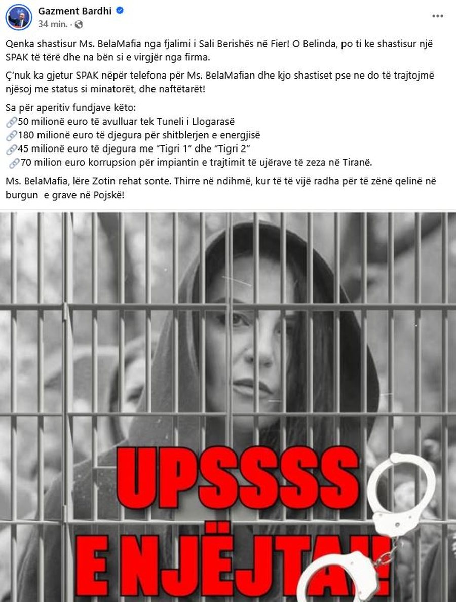"O Zot, vër dorë se i shashtisi"/ Lapsusi i Berishës