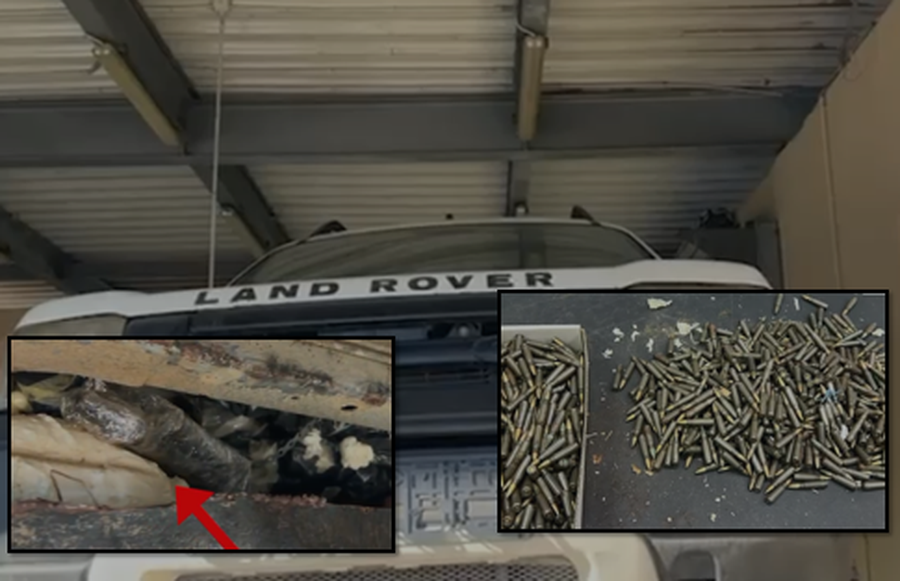 Land Rover-i i kthyer në depo armësh i braktisur në Portin e