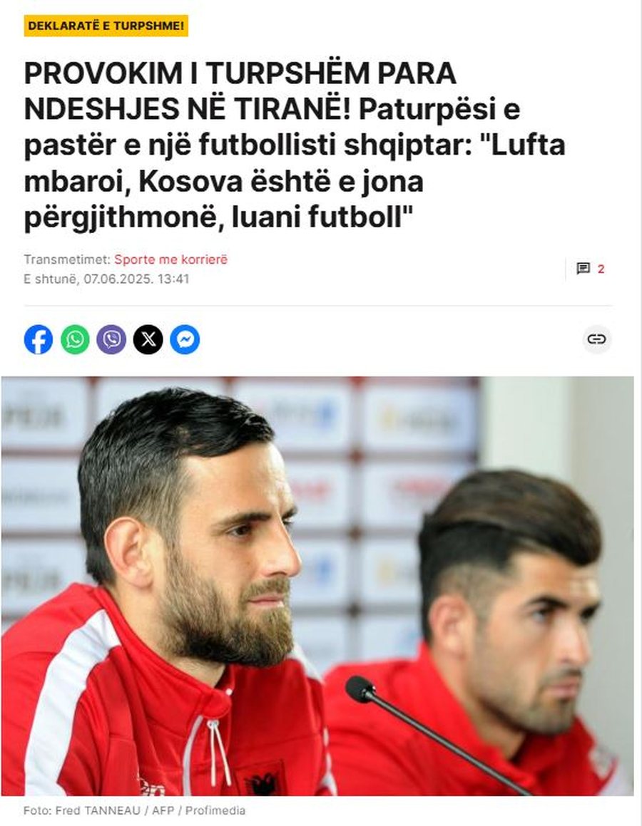 Tensionet para ndeshjes/ Serbët provokohen nga gjithçka: Varet nga