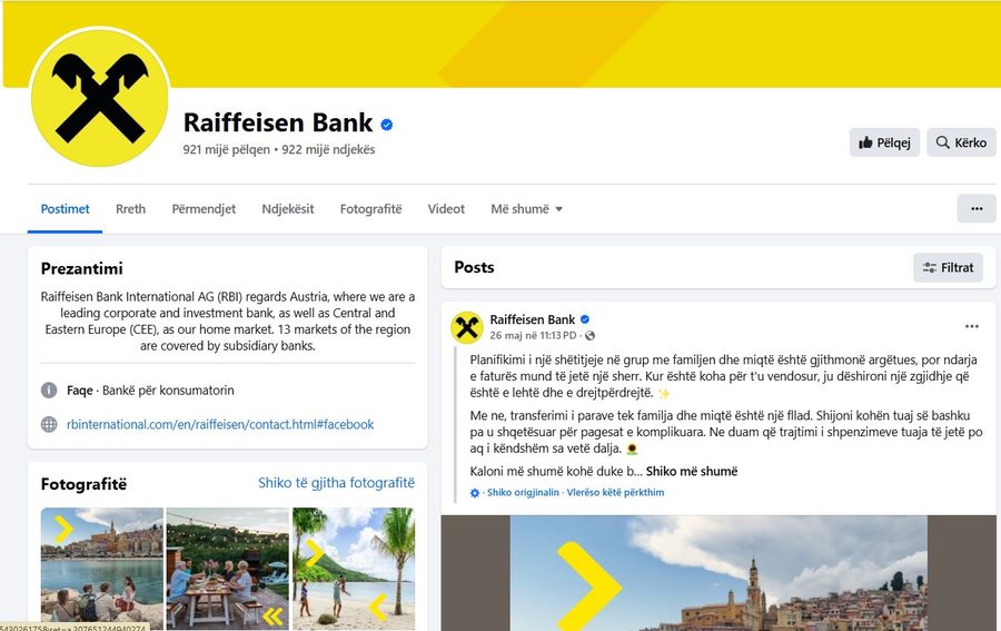 Klientët e “Raiffeisen Bank” në panik: As