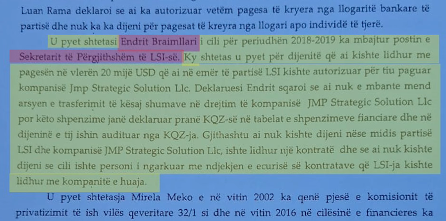 Përplasje për lobimet e LSI / Meta- Braimllari 'ping-pong',