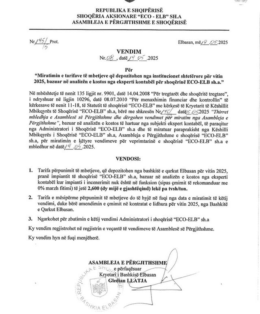 Prokuroria heton “ECO-ELB”/ 8 bashki nryshojnë kushtet e