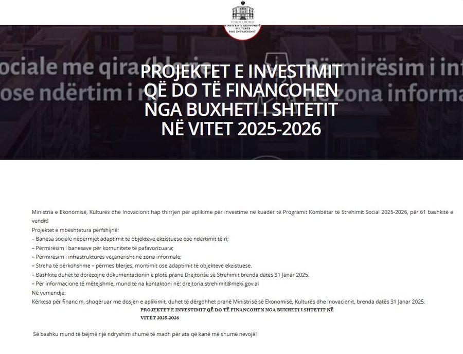 Projekti! E paguan qeveria, si mund të riparoni shtëpitë?