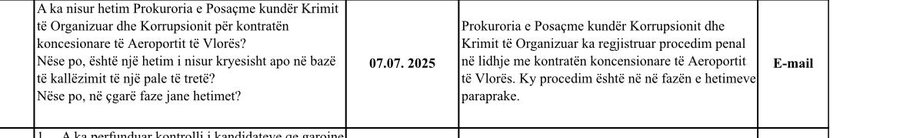 SPAK regjistron procedim penal për aeroportin e Vlorës