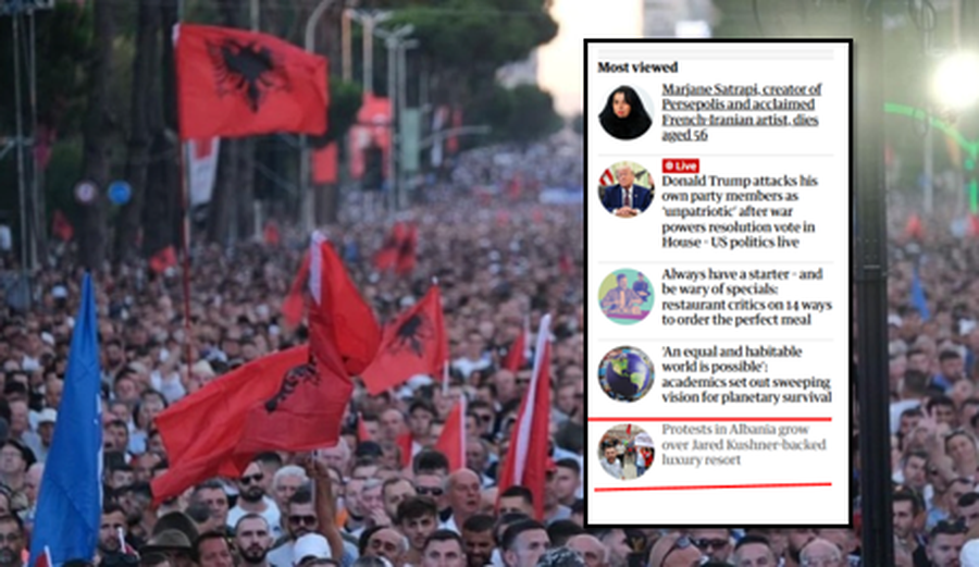 Protesta masive n&euml; Tiran&euml; jehon&euml; n&euml; mediat