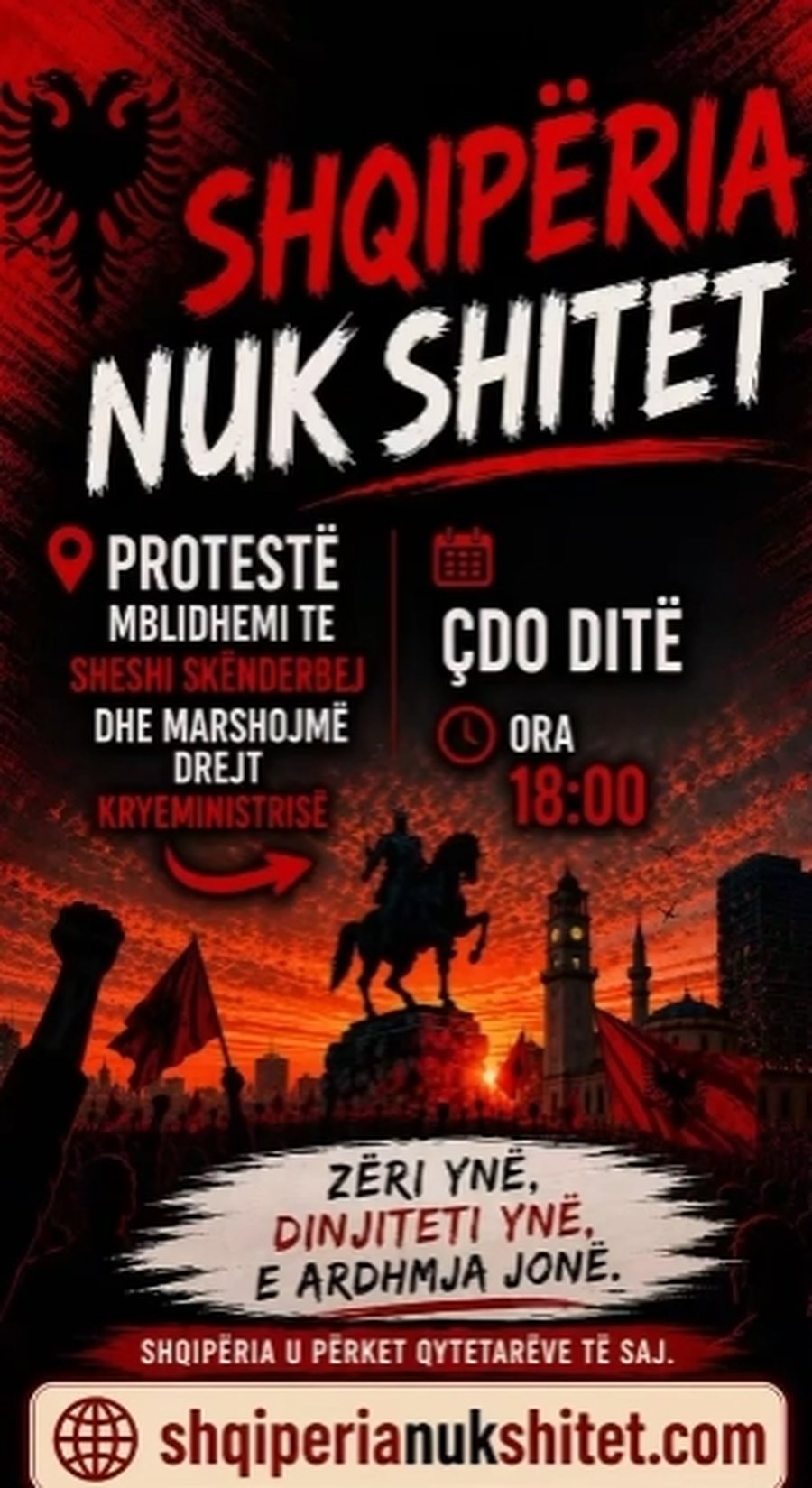 Sot dy protesta n&euml; Vlor&euml; dhe Tiran&euml;, vijon dita e 7-t&euml; e