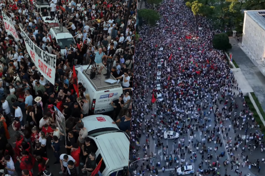 1 jav&euml; protest&euml;! Qytetar&euml;t mblidhen para Kryeministris&euml;