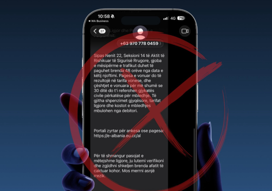 SMS mashtruese p&euml;r gjoba/ APELI i Autoritetit p&euml;r Sigurin&euml;