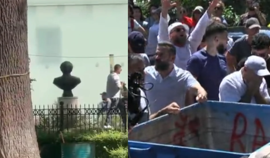 Tensione para Kuvendit: Protestuesit godasin godin&euml;n me vez&euml; dhe