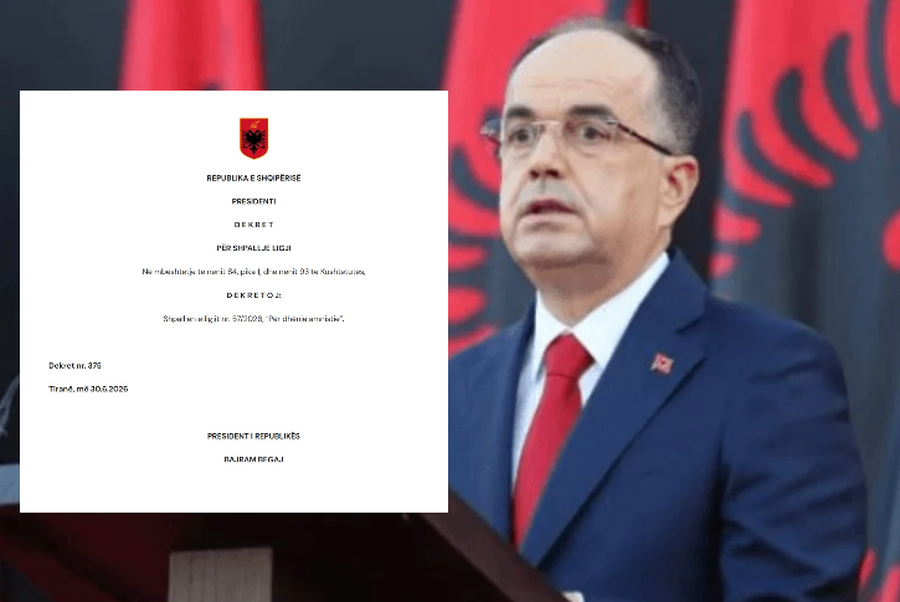 Presidenti Begaj dekreton ligjin p&euml;r amnistin&euml; penale: