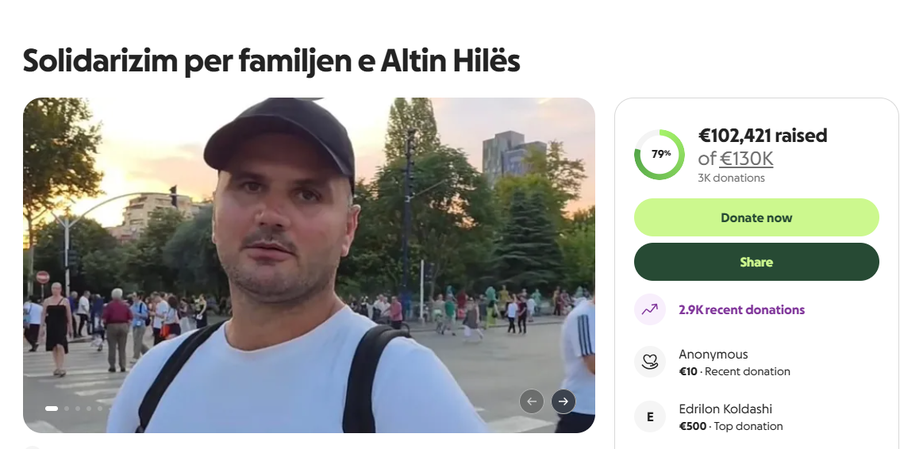 Protestoi 32 dit&euml; me djalin e s&euml;mur&euml; n&euml; krah! GoFundMe