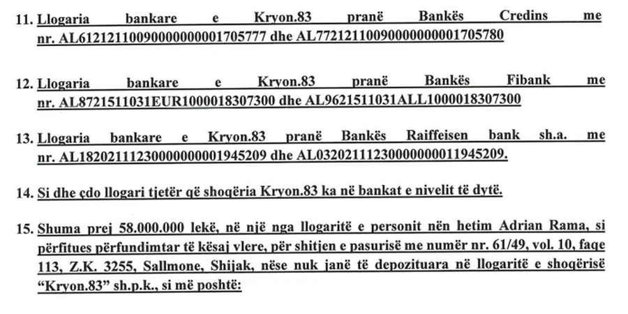 Hetimet e SPAK / Skema e dyshuar: Si u pastruan rreth 600 mijë euro me