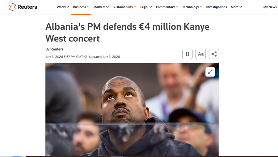 Koncerti i Kanye West n&euml; Tiran&euml;! Jehon&euml; n&euml; mediat