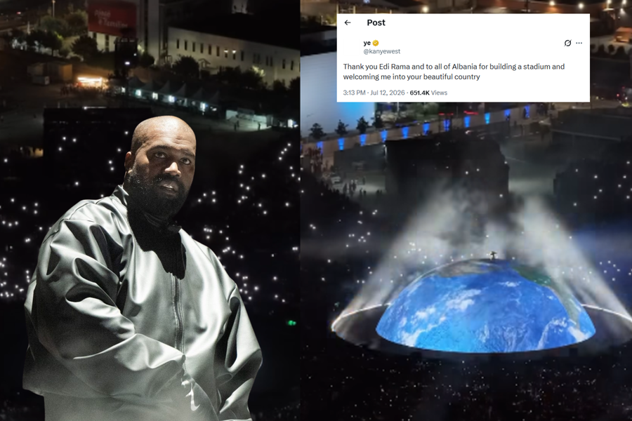 &ldquo;Faleminderit Edi Rama&rdquo;, Kanye West reagon pas koncertit n&euml;