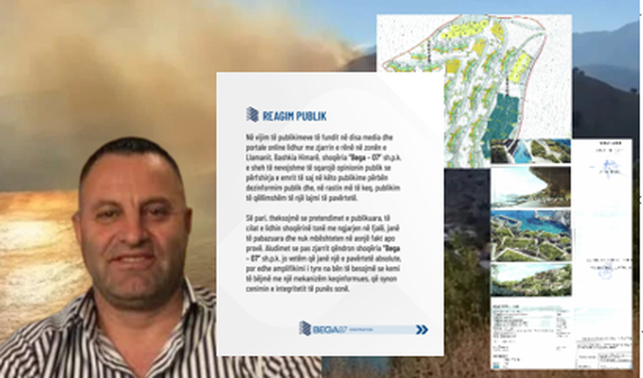 Zjarri n&euml; Llaman n&euml; vendin ku do t&euml; nd&euml;rtohet resorti i