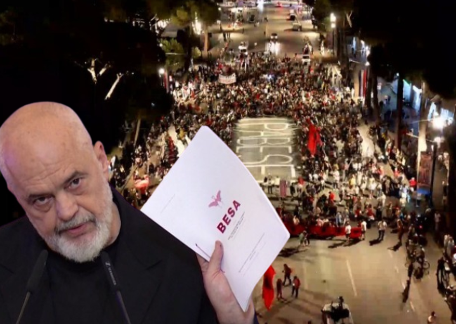 Protestuestit kund&euml;r 'Bes&euml;s', Rama: Sorrat e korbat e
